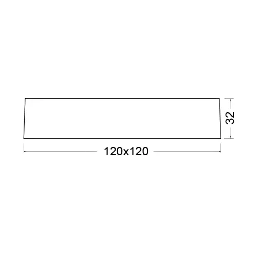 Braytron LED Panel Nadgradni Kvadratni 6W Beli 3000K LP04-00600