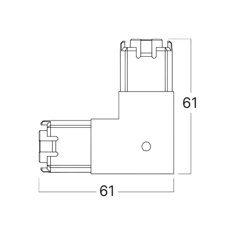 Braytron Hegza Konektor 90° BN10-02501