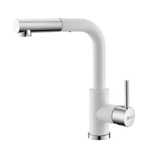 Metalac xGranit za sudoperu sa izvlačnim tušem Lux S - Bela T03815