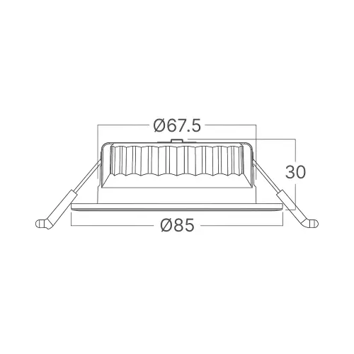 Braytron Dimabilna LED Spot Svetiljka 6.5W Bela/Bela CCT IP20 BD01-60180