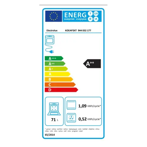 Electrolux rerna KOEAP3XT