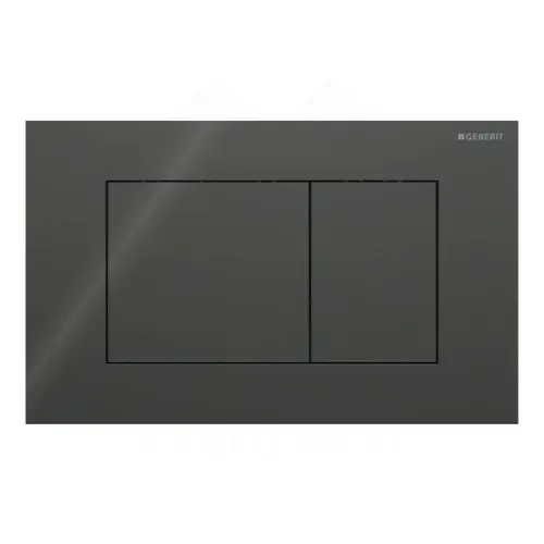 Geberit Sigma40 Square tipka za dvokoličinsku tehniku ispiranja crna - staklo 115.629.SJ.1