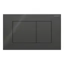 Geberit Sigma40 Square tipka za dvokoličinsku tehniku ispiranja crna - staklo 115.629.SJ.1
