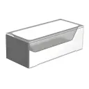 Kolpa obloga A90/63 UN Bela/ABS (za kade Betty i Elektra) 565410