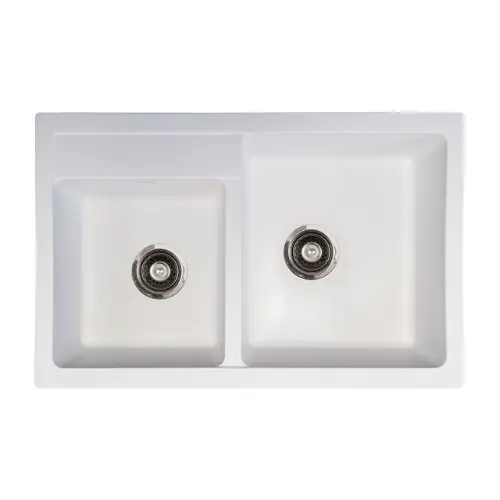 Metalac X Granit Quadro PLUS 2D 780X500 fi 90 sa sifonom Bela 171008