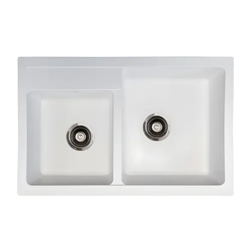 Metalac X Granit Quadro PLUS 2D 780X500 fi 90 sa sifonom Bela 171008