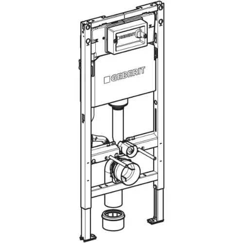 Geberit Duofix Basic ugradni vodokotlić Delta 112 cm 111.153.00.3 - tehnički crtež