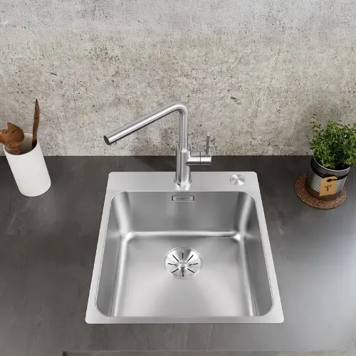 Blanco Solis 400-IF/A Inox (plemeniti čelik) dorada četkom sa podizačem čepa 526119