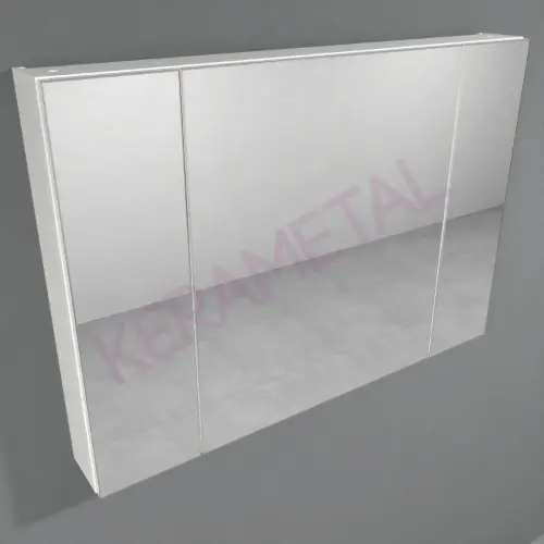 Kolpa San Naomi Set Delux 100cm Bela (Ormarić sa umivaonikom + Ogledalo/ormarić + Visoki ormarić)