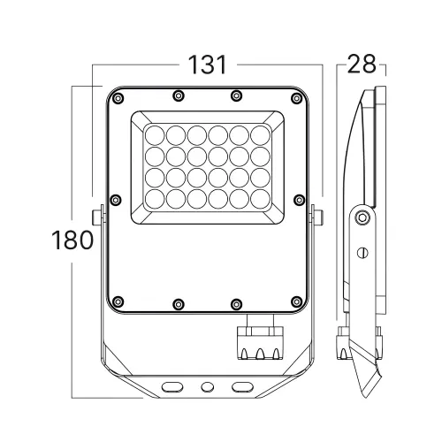 Braytron LED Reflektor 20W Sivi CCT IP65 BT65-02082
