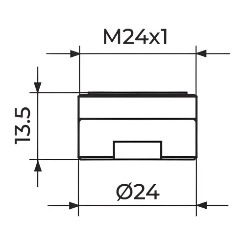 Rosan Perlator "NEOPERL" M24 - M I K A D O PPM24M - tehnički crtež