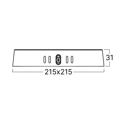 Braytron LED Panel Nadgradni Kvadratni 8" 18W Beli 6500K BP10-41830