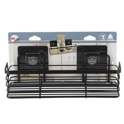 Tendance Zidna žičana Polica samolepljiva 3M 292 X 11 X 122 METAL Crna 91017108