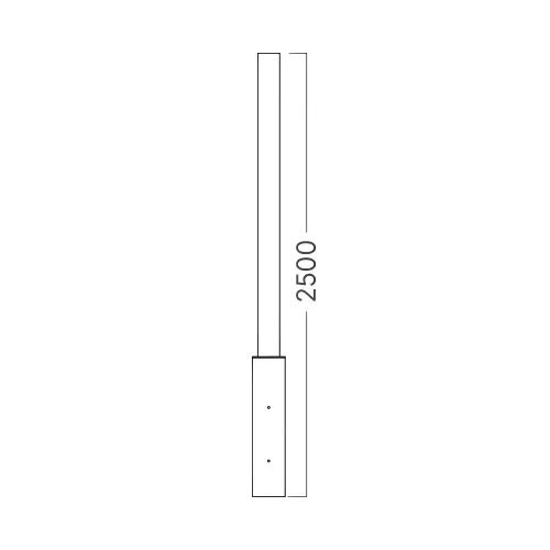 Braytron Baštenski Stub Tamno Sivi 2.5M BG43-99022