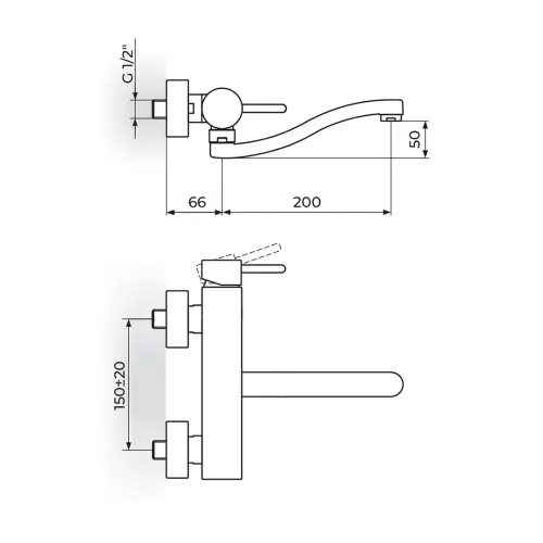 Rosan Zerro Zidna 200Mm S izliv JZ3212S
