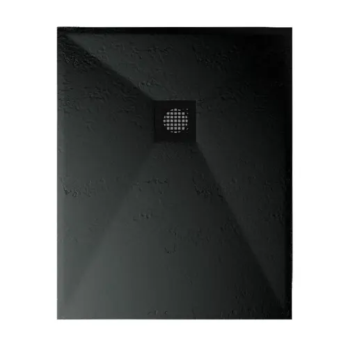 Astral Lithos Tuš kada 100x80 - Liveni mermer Crna 