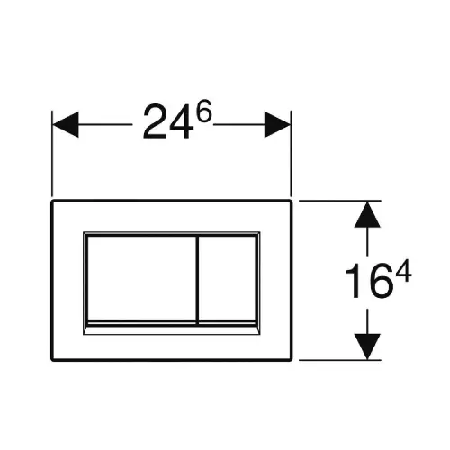 Geberit tipka Delta 30 hrom sjaj 115.137.21.1