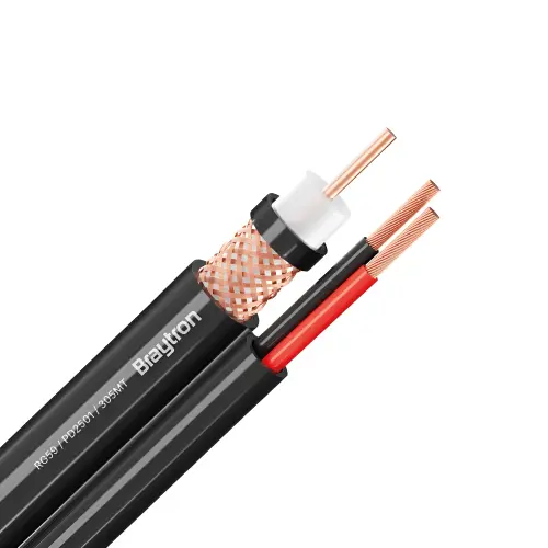 Braytron Koaksijalni Kabl RG59 CU Beli 2X0.75 305M BZ20-00132