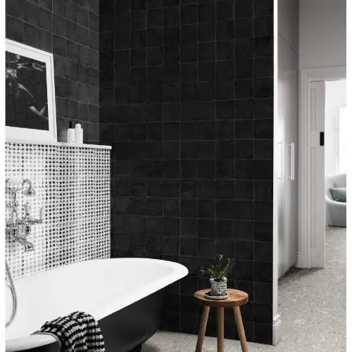 Marazzi Memoria Decor Tappeto 1 Nero Lux 15x15cm MANM