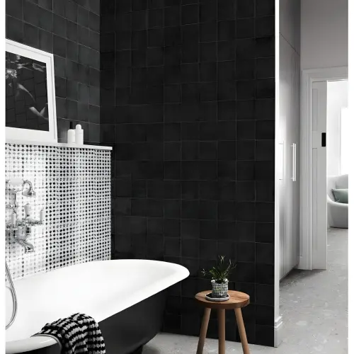 Marazzi Memoria Decor Tappeto 1 Nero Lux 15x15cm MANM