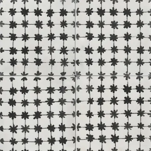 Marazzi Memoria Decor Tappeto 1 Nero Lux 15x15cm MANM