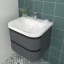 Kolpa ormarić sa umivaonikom Vittoria OUV 60cm Dark Grey 547010