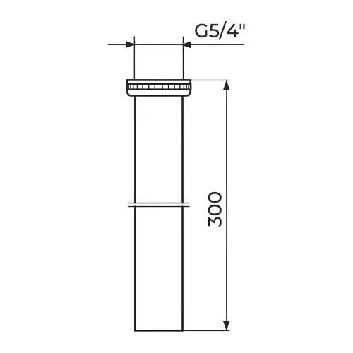 Rosan Brontee Produžetak za sifon 300 mm BRONTEE S480NB - tehnički crtež