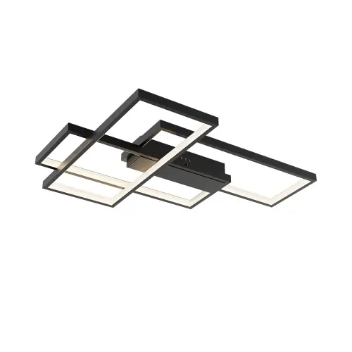 Braytron LED Plafonjera Okrugla 65W Crni IP20 BH17-04591