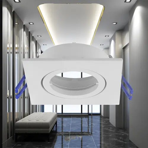 Braytron GU10 Ugradna Rozetna Kvadratna Bela BH03-02020