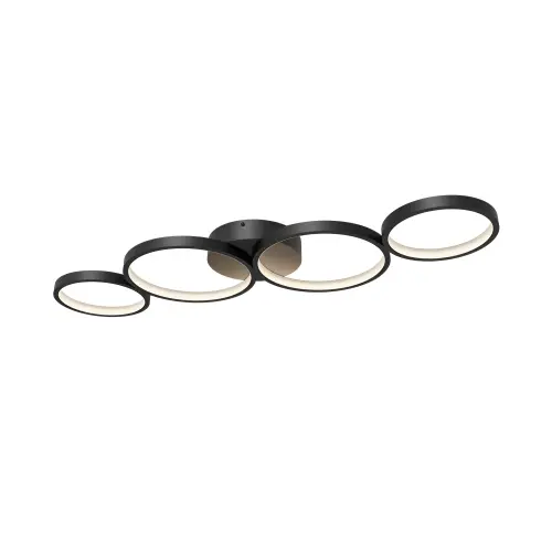 Braytron LED Plafonjera Okrugla 60W Crni IP20 BH17-04091