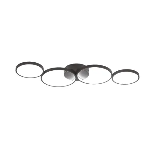Braytron LED Plafonjera Okrugla 60W Crni IP20 BH17-04091
