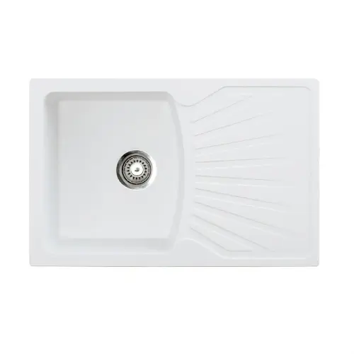 Metalac X Granit Quadro PLUS 770x500 fi 90 sa sifonom Bela 137409