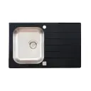 Metalac ONIX usadna 1D 800x500 sa pop - up sifonom fi 90 Crna 800 x 500 137890