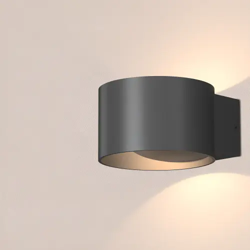 Braytron LED Stepenišna Svetiljka Okrugla 8W Crni 3000K BH07-03001