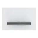 Geberit Sigma 50 Square tipka za dvokolicinsku tehniku ispiranja Bela/crni hrom