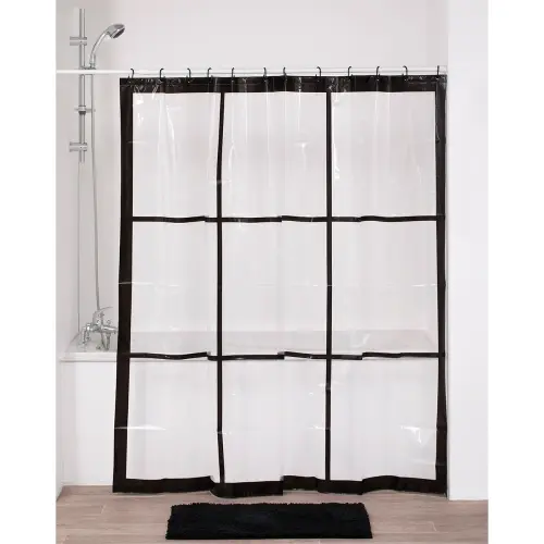 Tendance Zavesa za kadu 180X180CM Bela NEO RETRO 1108716