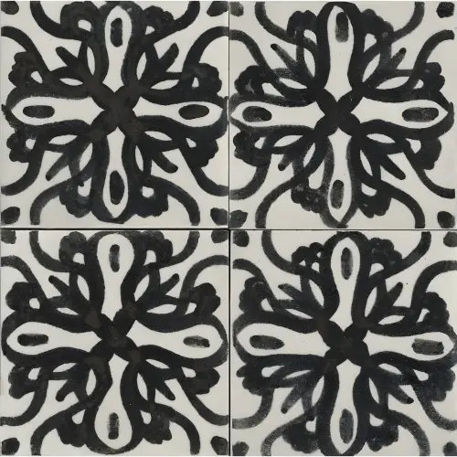 Marazzi Memoria Decor Tappeto 4 Nero Lux 15x15cm MANS