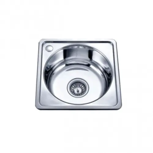 Inter Ceramic Sudopera alpaka usadna cetvrtasta 40x40x17 sifon 11cm hrom