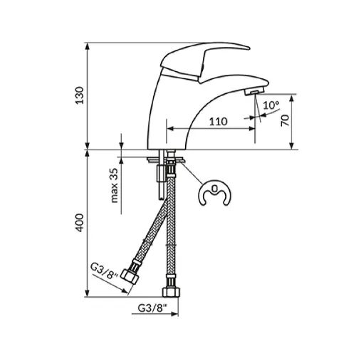 Rosan NEXUS Baterija za lavabo