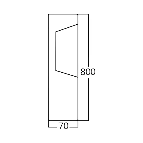 Braytron Baštenski Stubić 800MM 7W 3000K IP54 BG43-01402