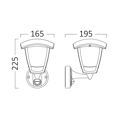 Braytron E27 Zidna Svetiljka Beli IP44 BG44-20300