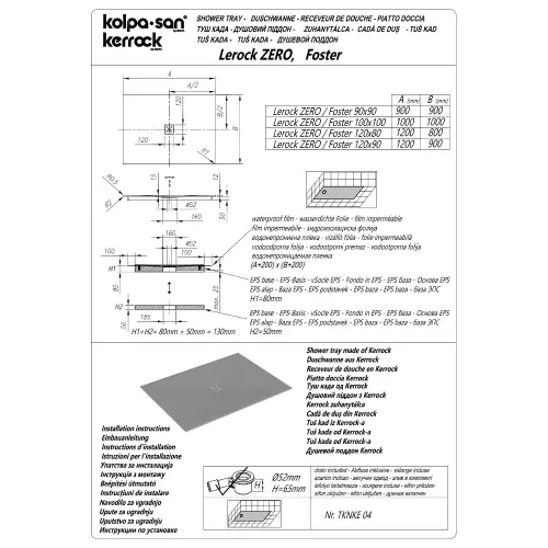Kolpa LEROCK ZERO 100x100 Kerr.109