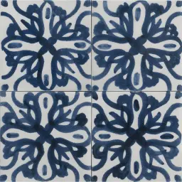Marazzi Memoria Decor Tappeto 4 Blu Lux 15x15cm MANK