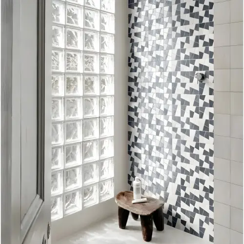 Marazzi Crogiolo Zellige 30X30 Gesso + China Mosaico Lux M8WG