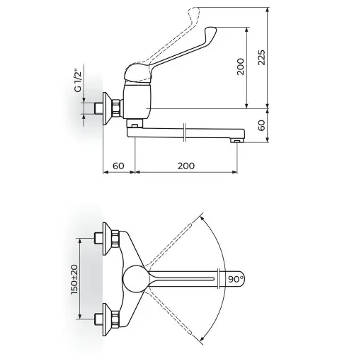 Rosan King Zidna lekarska izliv 200 mm