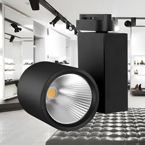 Braytron LED Šinski Reflektor Surface 30W Crni 3000K Monofazni BD30-30201