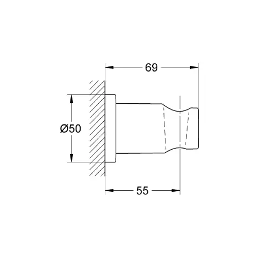Grohe držač tuš ručice Supersteel 27074DC0