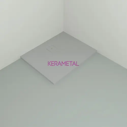 Kolpa Tuš kada Moonwalk Q100x80 - Liveni mermer Manhattan Siva 597020