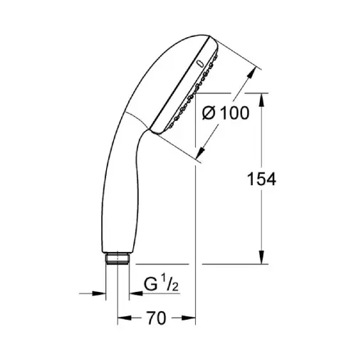 Grohe Tempesta 100 TUŠ RUCICA 2 FUNKCIJE 27597001
