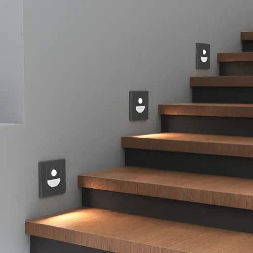 Braytron LED Stepenišna Svetiljka sa Senzorom 1.5W Siva CCT BH07-00382